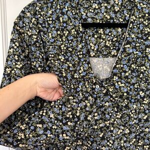 Floral Anthropologie Button Blouse